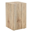Homycasa Rustic Solid Wood Coffee Table with Cube Design-Natural