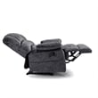 Homycasa Manual Recliner Chair in Fabric for Living Room-Dark Gray