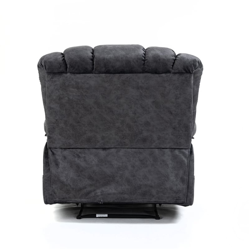 Homycasa Manual Recliner Chair in Fabric for Living Room-Dark Gray