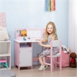Homycasa Toddler Desk and Chair Set Kids Writing Desk Study-Pink