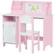 Homycasa Toddler Desk and Chair Set Kids Writing Desk Study-Pink