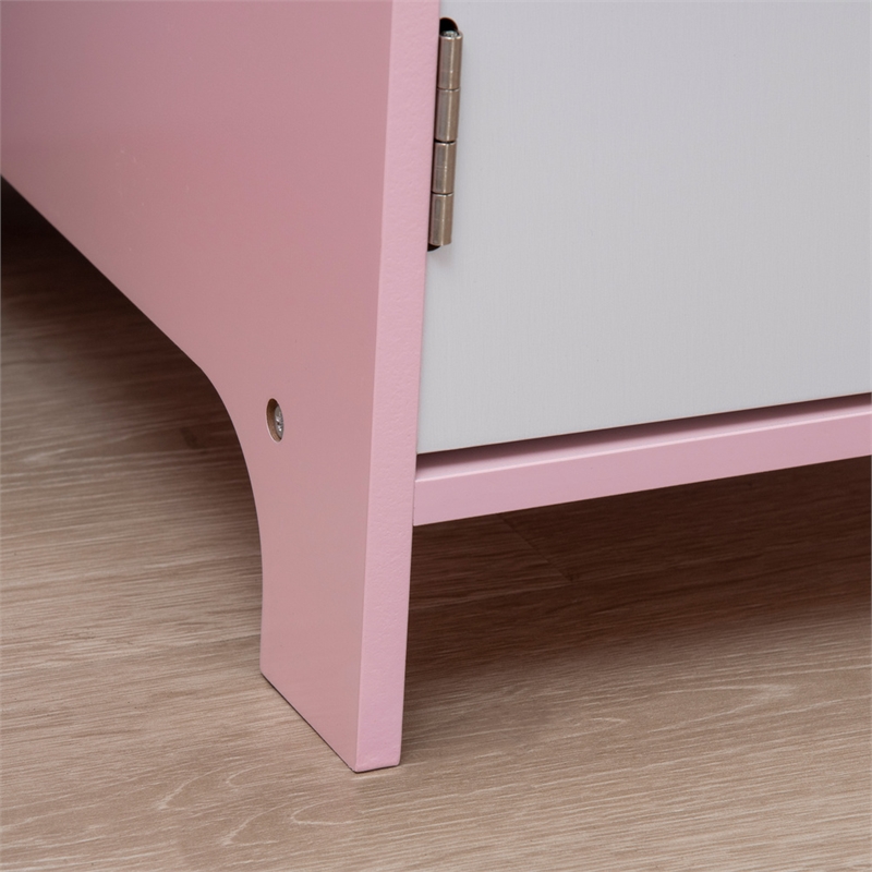 Homycasa Toddler Desk and Chair Set Kids Writing Desk Study-Pink