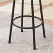 Homycasa Rustic Industrial Bar Stools with Adjustable Height-Rustic Brown