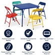 Homycasa Multicolor Kids Table Chair Set Bright and Cheerful Design