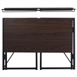 Homycasa 39 inch Home Office Desk Writing Computer Table Walnut