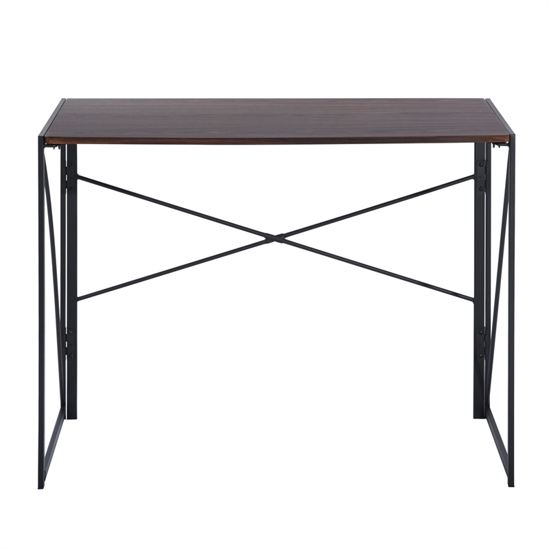 Homycasa 39 inch Home Office Desk Writing Computer Table Walnut