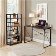 Homycasa 39 inch Home Office Desk Writing Computer Table Walnut
