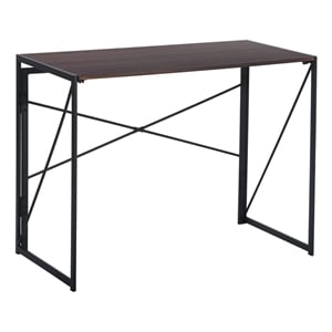 Homycasa 39 inch Home Office Desk Writing Computer Table Walnut