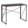 Homycasa 39 inch Home Office Desk Writing Computer Table Walnut