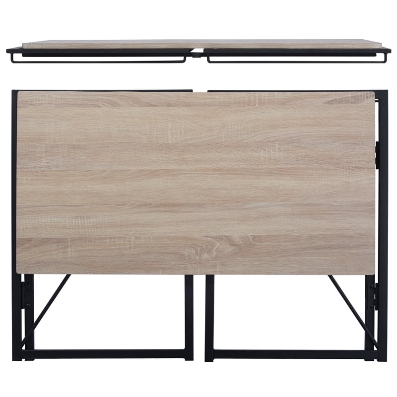 Homycasa 39 inch Home Office Desk Writing Computer Table Oak