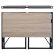 Homycasa 39 inch Home Office Desk Writing Computer Table Oak