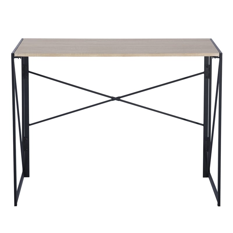 Homycasa 39 inch Home Office Desk Writing Computer Table Oak