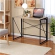 Homycasa 39 inch Home Office Desk Writing Computer Table Oak