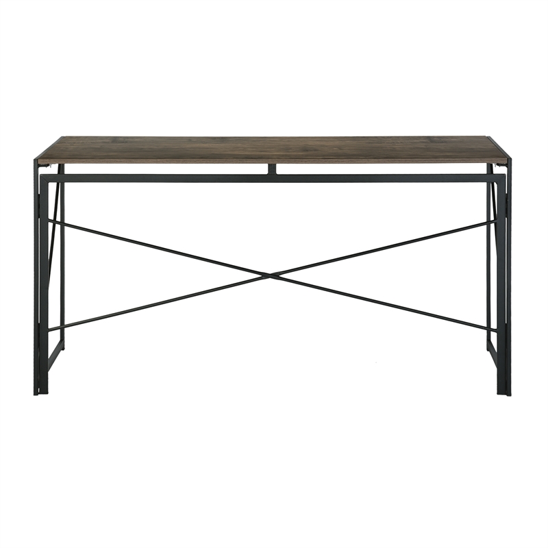 Homycasa 55 inch Home Office Desk Computer Writing Study Table Black