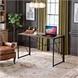 Homycasa 47 inch Home Office Desk Computer Writing Study Table Black