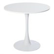 Homycasa Stylish White Round Dining Table with MDF Top