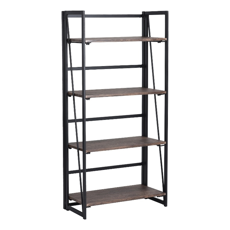 Homycasa 5 Tier Industrial Storage Shelf with Metal Frame Rustic Brown