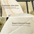Homycasa Beige Dining Chair Set of 2 Comfortable Upholstered Chairs