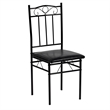Homycasa 6 Piece Dining Set with PU Leather Seats Perfect for Home Black