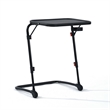 Homy Casa Black Steel Adjustable Folding Kids Desk Table with Cup Holder