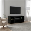 Homy Casa Black Particle Board TV Stand and Media Console for Living Room