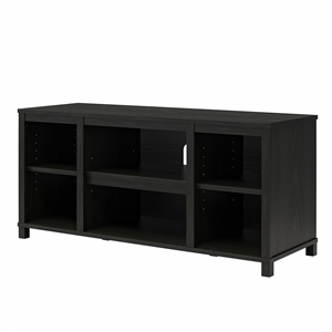 Homy Casa Black Particle Board TV Stand and Media Console for Living Room