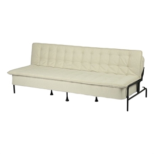 Homy Casa 75&quot Upholstery Fabric Futon Bed in Beige