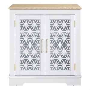 liviland 30 in.white storage sideboard buffet accent cabinet