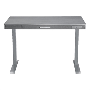 liviland 47 in. gray adjustable desk