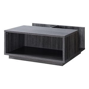 smart home furniture contemporary wood coffee table in distressed gray