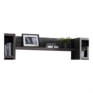 smart home furniture contemporary wood bridge in distressed gray