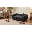 Albany 175 Faux Fur Dog Bed- Mondo Gunmetal Gray