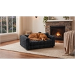 Albany 175 Faux Fur Dog Bed- Mondo Gunmetal Gray
