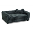 Albany 175 Faux Fur Dog Bed- Mondo Gunmetal Gray