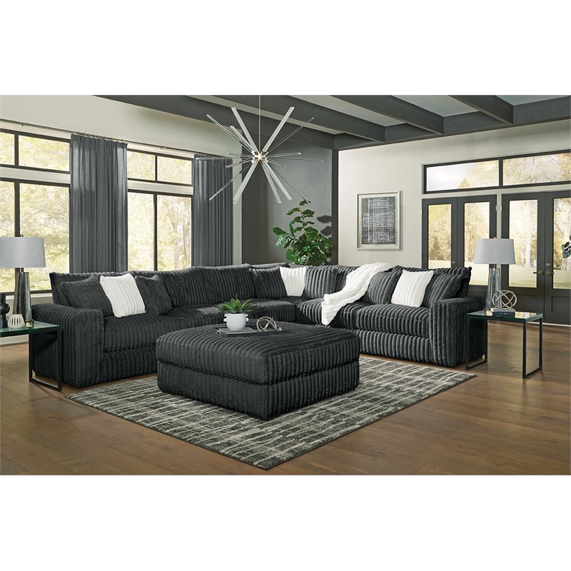 Albany 908 Ottoman in Mondo Gunmetal