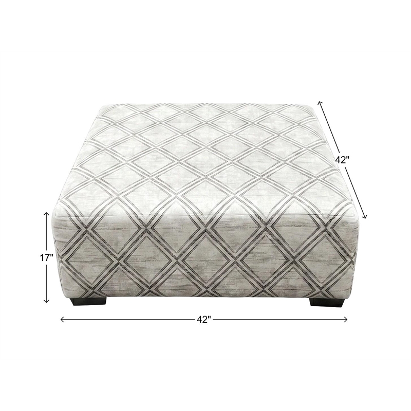 Albany 672 Cocktail Ottoman in Haven Cocoa