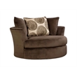 Albany 8642 Swivel Chair in Chocolate Brown