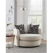 Albany 462 Swivel Chair in Beige/Blue
