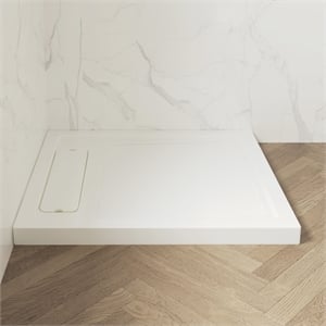 OVE 40&quotW x 36&quotD Reversible Shower Base with Hidden Side Drain
