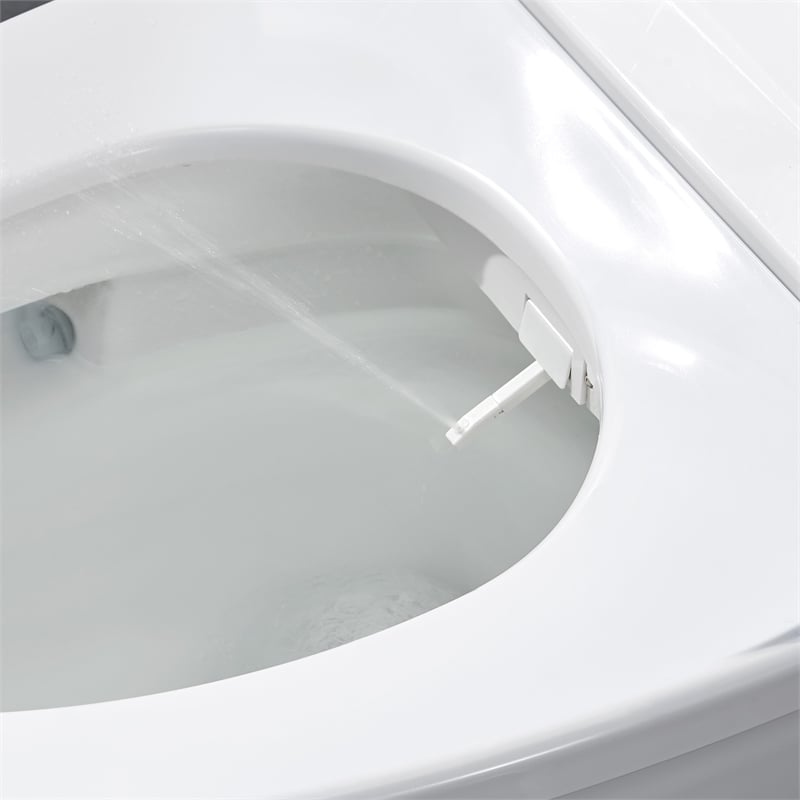 Wilma Elongated Hands-Free Smart Bidet Toilet in White