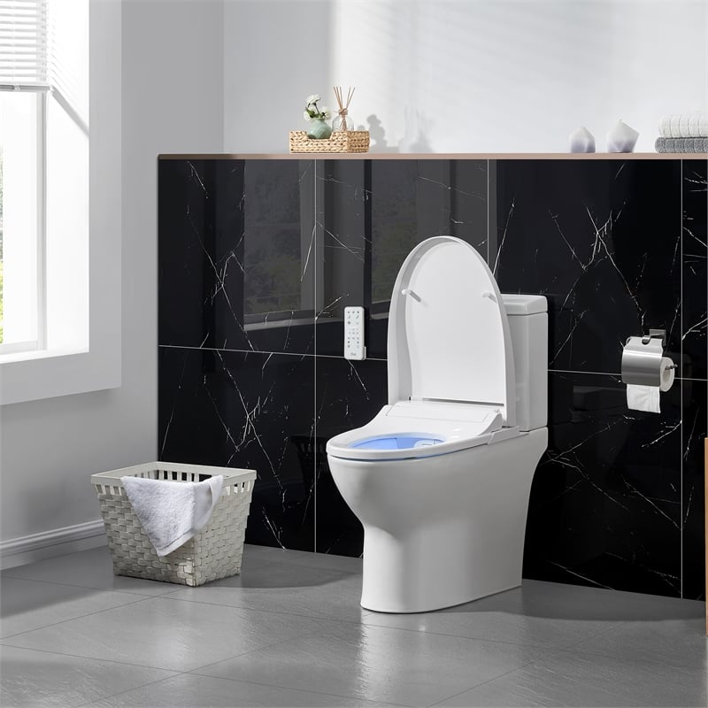Wilma Elongated Hands-Free Smart Bidet Toilet in White