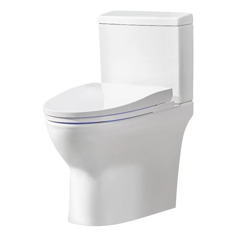 Wilma Elongated Hands-Free Smart Bidet Toilet in White