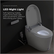 OVE Clarke Dual-Flush Hands-Free Smart Bidet Toilet with Built-in Tank