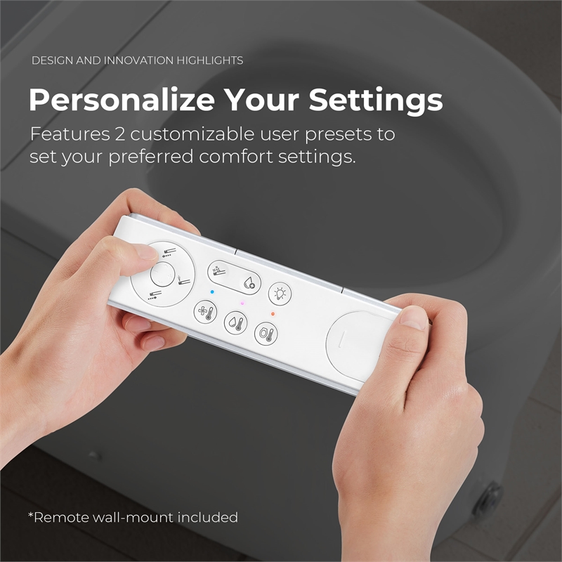 OVE Clarke Dual-Flush Hands-Free Smart Bidet Toilet with Built-in Tank