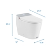 OVE Clarke Dual-Flush Hands-Free Smart Bidet Toilet with Built-in Tank