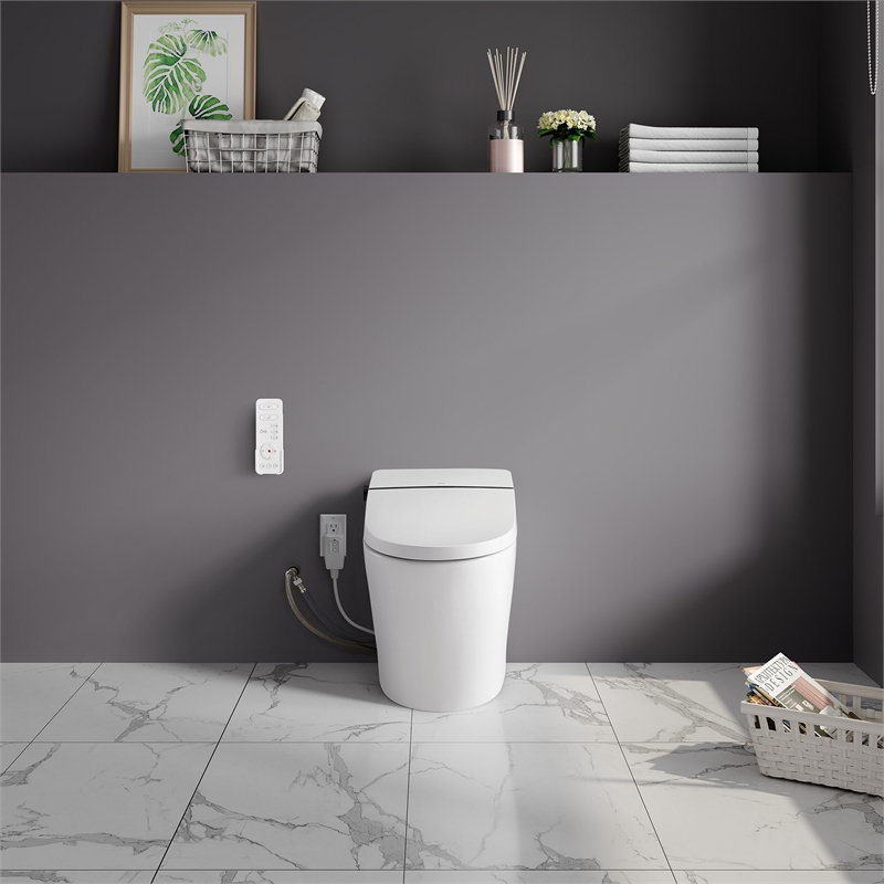Ove Ella Dual-Flush Smart Bidet Toilet with Built-in Tank