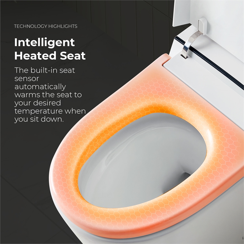 Ove Ella Dual-Flush Smart Bidet Toilet with Built-in Tank