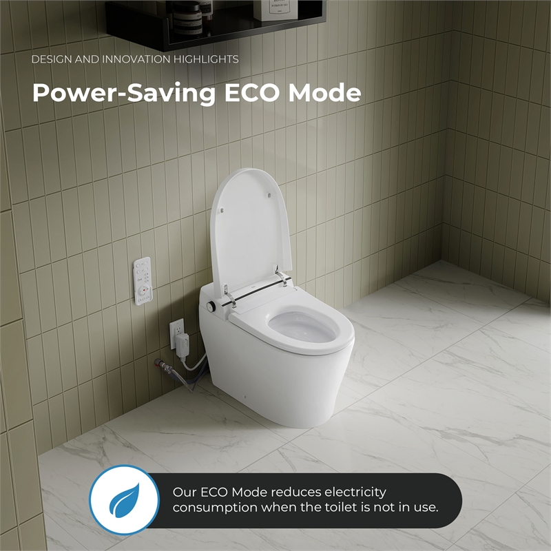 OVE Ella Dual-Flush Smart Bidet Toilet with Built-in Tank