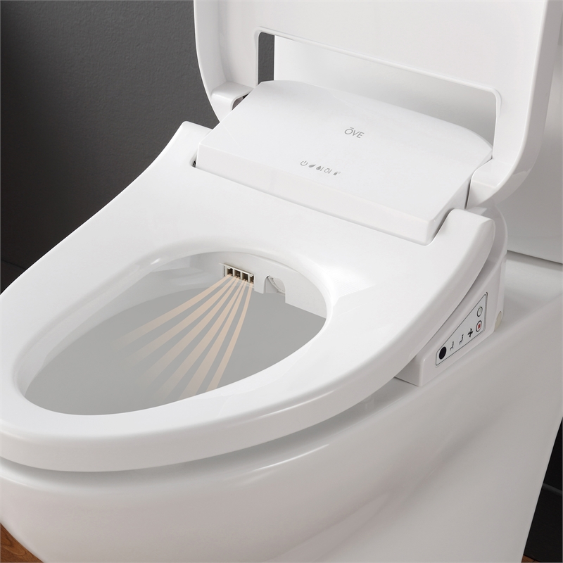Felix 2-Piece 1.06/1.28 GPF Dual-Flush Elongated Toilet with Smart Bidet Seat