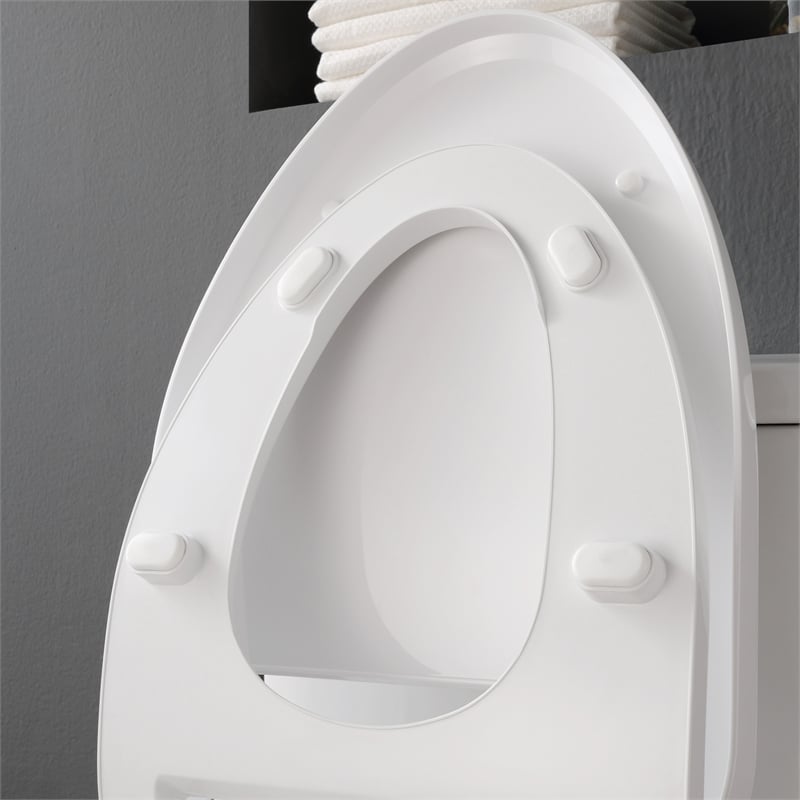 Felix 2-Piece 1.06/1.28 GPF Dual-Flush Elongated Toilet with Smart Bidet Seat